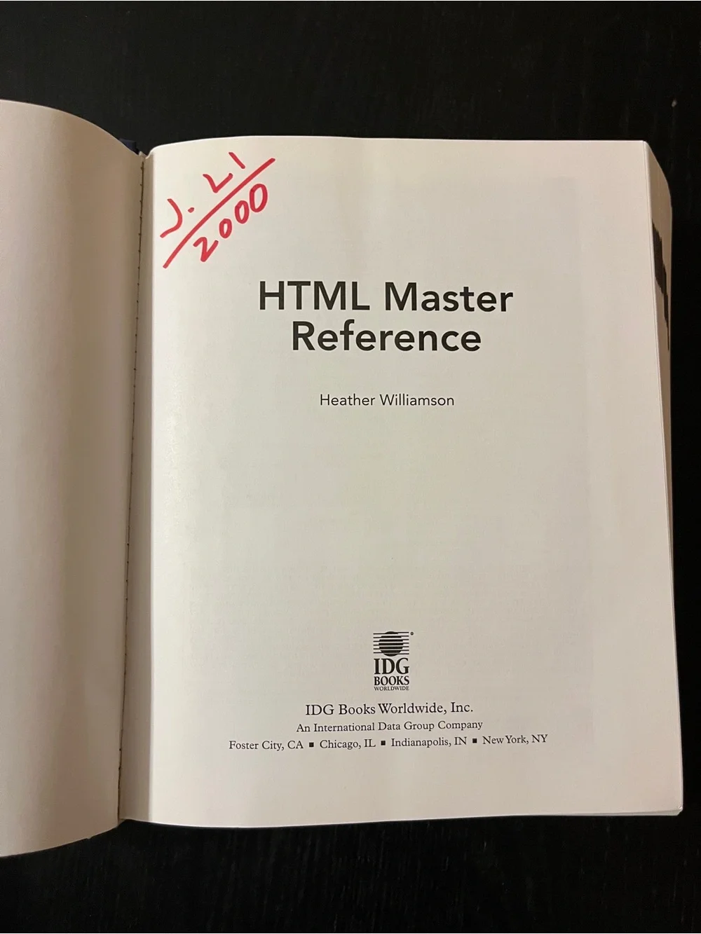 (Original $59.99) IDG Books HTML Master Reference Paperback Book CD 1999 ISBN 07